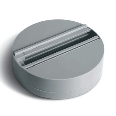ONE Light Square Track Surface - Aufputzsockel für Stromschienenstrahler - 3-Phasen-Stromschienensystem - Ø 11,2 cm - 6A - grau