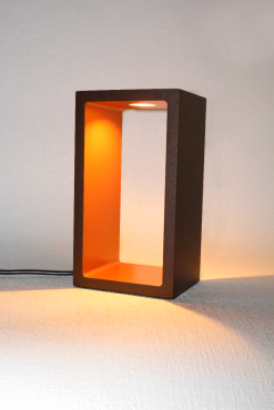 Artdelight Corridor - Tischleuchte - 18,2 x 10 x 8 cm - 3 Stufen Dimmer - 6W LED inkl - IP40 - braun und gold