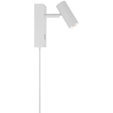 Nordlux Omari - Wandanbauleuchte mit Schalter - 7 x 12 x 12 cm - 3 Stufen Dimmer - 3,2W LED inkl. - weiß