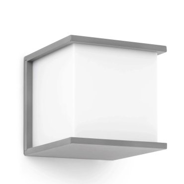 Faro Kubick - Wandleuchte - 16,5 x 16,5 x 16,5 cm - IP44 - grau