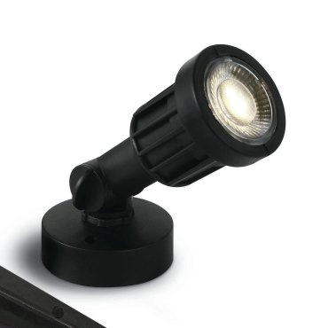 ONE Light LED Garden Spots - Bodenspot auf Erdspieß - Ø 5,5 x 15 cm - 5W LED inkl. - IP65 - schwarz - weiße Lichtfarbe
