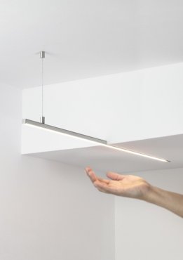 KLUS Tepiko - LED-Profil für 12mm Gipskarton - 4 x 1,49 cm - Aluminium