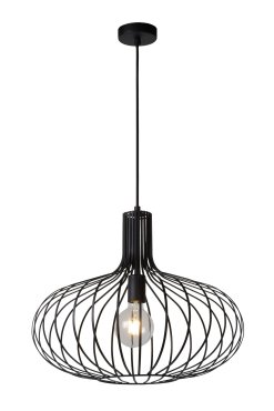 Lucide Manuela - Hängeleuchte - Ø 50 x 170 cm - schwarz