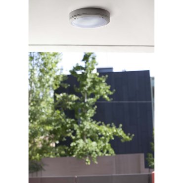 Faro Yen - Deckenleuchte - Ø 27,5 x 8,6 cm - IP54 - grau
