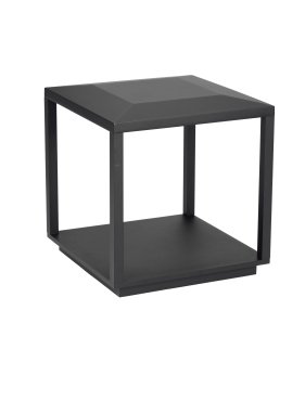 Nova Luce Prive - Gartenpfosten - 35 x 36 x 35 cm - 15W LED inkl. - IP65 - Sand schwarz