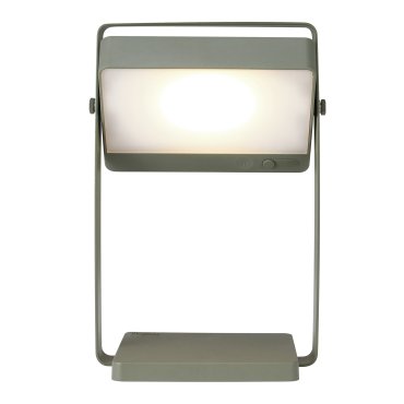 Nordlux Saulio Solar - Tischleuchte mit wiederaufladbarem Solar-Leuchtmittel - 3 Stufen Dimmer - 3.5W LED inkl - 23.6 x 17 x 10.7 cm - IP44 - olivgrün