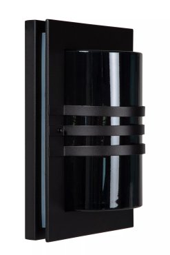 Lucide Privas - Außenwandleuchte - 22 x 12,7 x 33 cm - IP44 - schwarz
