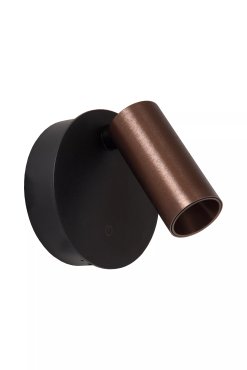 Lucide Toni - wiederaufladbare Wandleuchte - Ø 8,1 x 12,4 cm - 2W dimmbare LED inkl - Kaffee