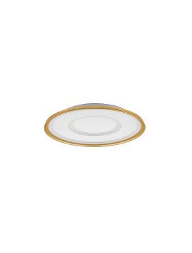 Nova Luce Figin - Deckenleuchte mit Fernbedienung - Ø 60 x 6,5 cm - 49W dimmbar LED inkl. - Sandgold