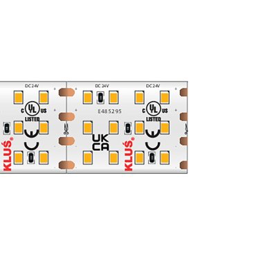 KLUS LED-Streifen - 2,2 cm breit, 500 cm - 24Vdc - dimmbar - 28,8 W LED pro Meter - 420 LEDs pro Meter - IP20