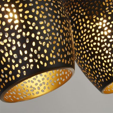 Searchlight Laser - Pendelleuchte - 90 x 120 cm - schwarz und gold