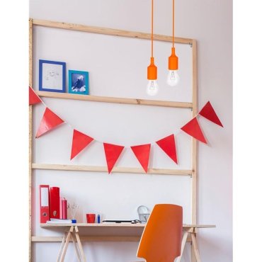 Nova Luce Swing - Hängeleuchte - Ø 4,5 x 100 cm - orange