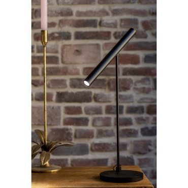 Artdelight Harper - Tischleuchte mit Bewegungsmelder - 14 x 14 x 52,5 cm - 6W dimmbare LED inkl - schwarz