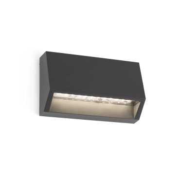 Faro Must - Wandleuchte - 9,6 x 3 x 6 cm - 2W LED inkl. - IP65 - dunkelgrau