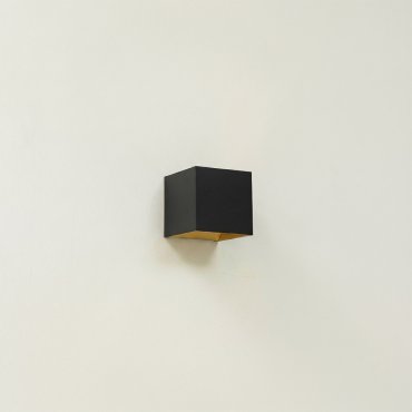 Artdelight Gymm - Wandleuchte - 10 x 10 x 10 cm - schwarz und gold