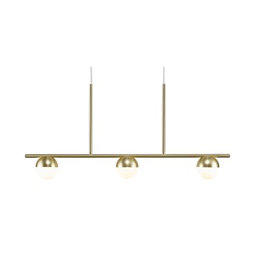 Nordlux Contina - Pendelleuchte - 90 x 10 x 241,3 cm - Messing und Opalweiß