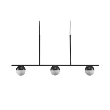 Nordlux Contina - Pendelleuchte - 90 x 10 x 241,3 cm - schwarz und opalweiß