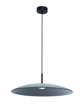 Nova Luce Polifemo - hängelampe - Ø 60 x 153 cm - 17W LED inkl. - Rauchglas und Sand schwarz