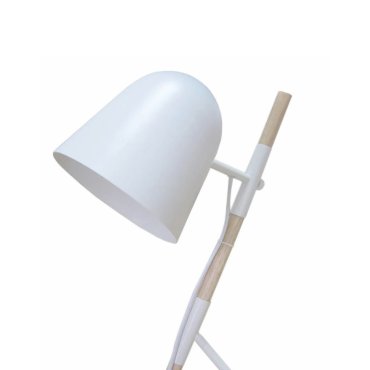 Artdelight Sensa - Tischleuchte - 26 x 54 cm - weiß und hellbraun