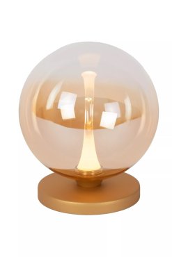 Lucide Gisela - Tischleuchte - Ø 16 x 17,5 cm - 4W LED inkl - bernsteinfarben
