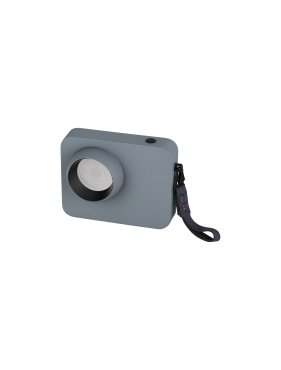 Nova Luce Kedros - wiederaufladbare Tischleuchte -  14 x 11 x 5 cm - 3W dimmbar LED inkl. - Bläulich Grau