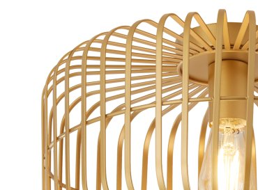 Searchlight Crib - Deckenleuchte - Ø 40 x 23 cm - matt gold