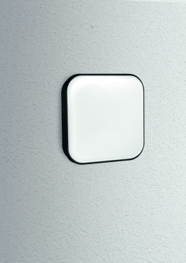 Century Italia Simply - Wand-/Deckenleuchte - 22 x 7,3 x 22 cm - 24W LED inkl. - IP65 - schwarz