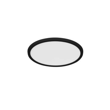 Nordlux Oja - Deckenleuchte - Ø 29,4 x 2,3 cm - 3 Stufen Dimmer (2700K) - 18W LED inkl. - schwarz