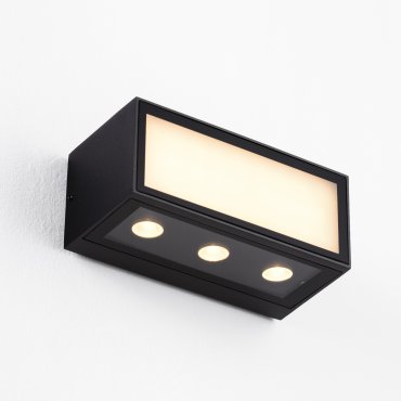Nova Luce Inga - Außenwandleuchte - 15,3 x 6,5 x 7,3 cm - 11W LED inkl. - IP65 - dunkel anthrazit