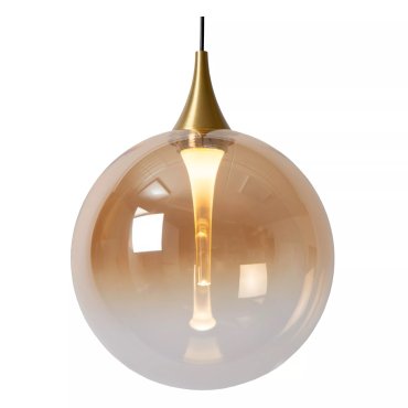 Lucide Gisela - Pendelleuchte - Ø 16 x 150 cm - 5W LED inkl - bernsteinfarben
