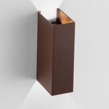 Nova Luce Orion - Außenwandleuchte - 8 x 16 x 4,5 cm -  4W LED inkl. - IP54 - corten