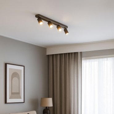 Projectlight Phoebe - Aufbaustrahler 4L - 76 x 7 x 11 cm - bronzefarben