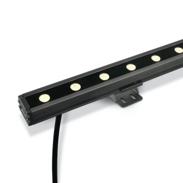 ONE Light LED Wandfluter - Strahler - 100 x 6 x 3,1 cm - 24 x 1W dimmbare LED inkl. - IP66 - grau - weiße Lichtfarbe