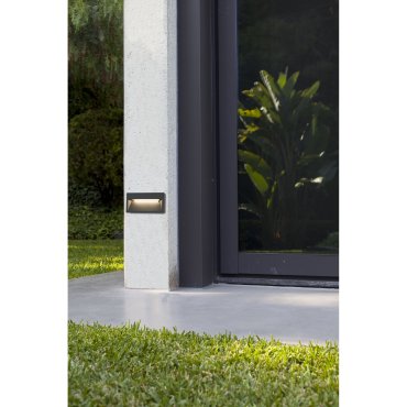 Faro Path - Wandleuchte - 20,2 x 4,2 x 10,5 cm - 9W LED inkl. - IP44 - dunkelgrau