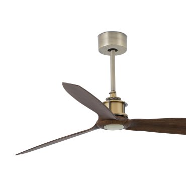 Faro Justfan - Deckenventilator mit Fernbedienung - Ø 128 cm - Messing antik und dunkelbraun