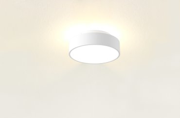 Artdelight Chicago - Deckenleuchte - Ø 25 x 9 cm - 19,5W dimmbare LED inkl. - weiß