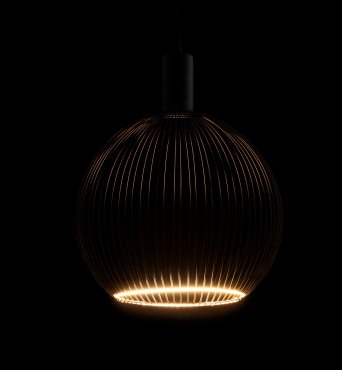 Segula Floating Globe Filo LED - Ø 30 cm - E27 - 6W dimmbar - 2200K - schwarz