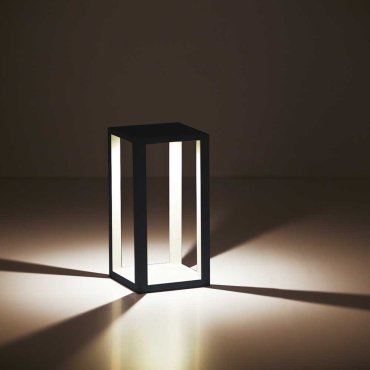 Artdelight Kenton - Gartenleuchte - 20 x 20 x 40 cm - 10W dimmbare LED inkl. - IP54 - schwarz