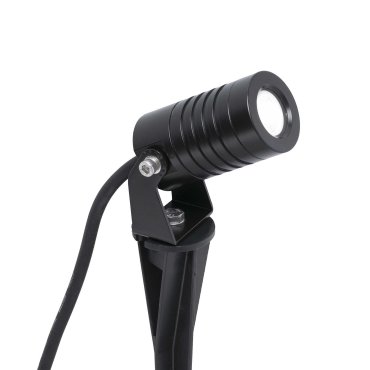 Faro Balder - Bodenspot auf Spike - 8 x 4 x 28 cm - 3W LED inkl. - IP67 - mattschwarz