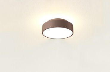 Artdelight Chicago - Deckenleuchte - Ø 25 x 9 cm - 19,5W dimmbare LED inkl - Bronze gebürstet