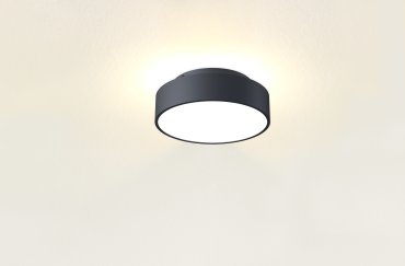 Artdelight Chicago - Deckenleuchte - Ø 25 x 9 cm - 19,5W dimmbare LED inkl - schwarz