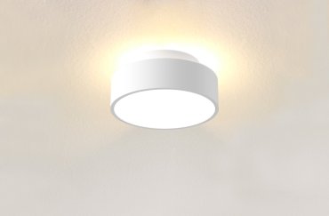 Artdelight Chicago - Deckenleuchte - Ø 15 x 6,8 cm - 9,8W dimmbare LED inkl - weiß