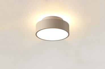 Artdelight Chicago - Deckenleuchte - Ø 15 x 6,8 cm - 9,8W dimmbare LED inkl - champagner