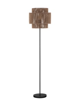 Nova Luce Lito - Stehleuchte - Ø 35 x 145 cm - Rattan