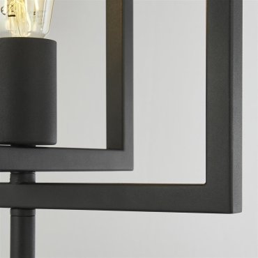 Searchlight Plaza - Tischleuchte - 30 x 25 x 61 cm - mattschwarz