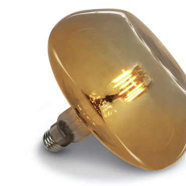 AUSSTELLUNGSSTÜCK - ONE Light Dekorative LED-Lampe - Ø 26 x 24 cm - E27 - 8W - nicht dimmbar - 2700K - bernsteinfarben