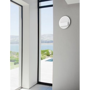 Nova Luce Polso - Wandleuchte - Ø 15 x 4,8 cm - 6W LED inkl. - matt weiß