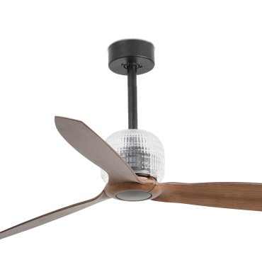 Faro Deco Fan - Deckenventilator mit Fernbedienung - Ø 128 cm - dunkelbraun und schwarz