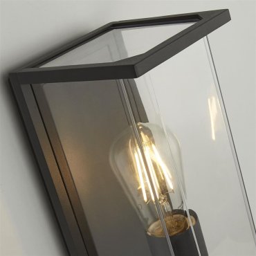 Searchlight Picadilly - Außenwandleuchte - 13 x 27 cm - IP44 - dunkelgrau