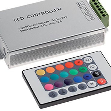 Elmark Controller für RGB-Streifen mit Infrarot-Fernbedienung